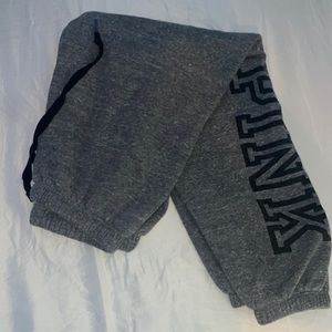 VS PINK gray joggers